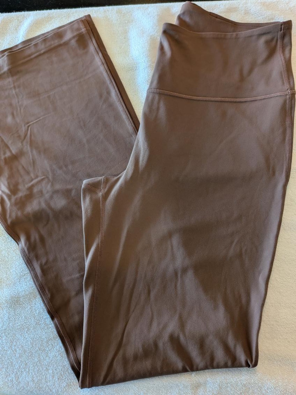 lululemon athletica Brown High-Rise Wide-Leg Leggings